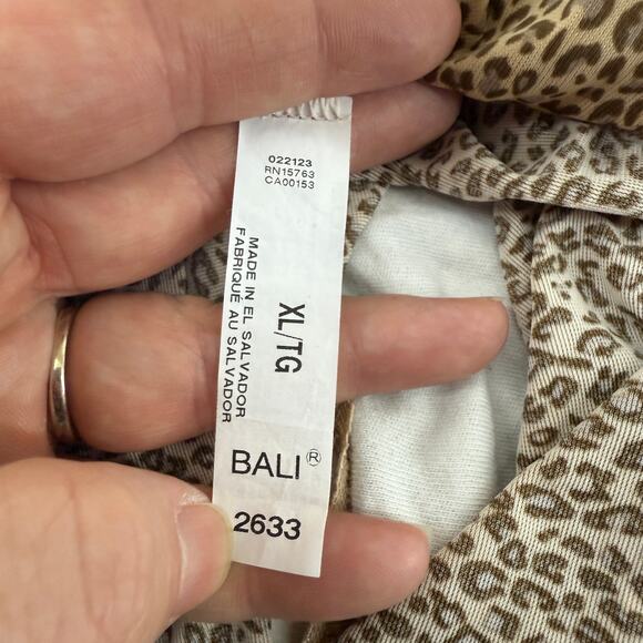 Bali Skimp Skamp Brief Panty Number 2633 Womens Size Xl Leopard - Picture 3 of 6